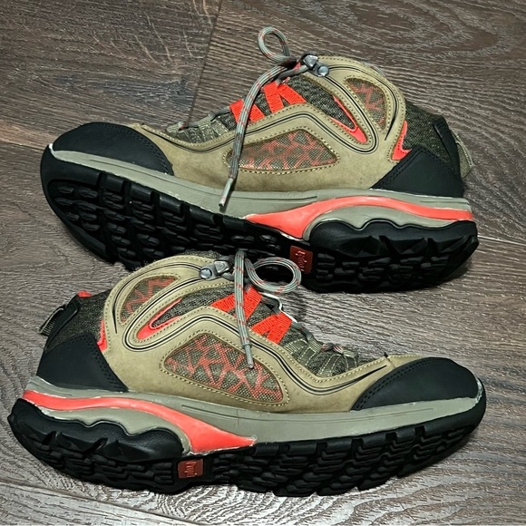 Propet Peak Walker Hiking Boots Womens Brown Leather Red Mesh Size 7.5 D(W) - Picture 4 of 7